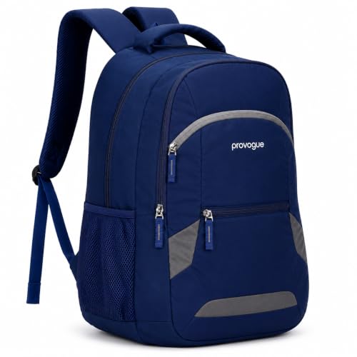 Image of Provogue SPRINT 15.6'' Laptop Backpack for Men & Women | 30L | 2 Main Compartments | 3-Pocket Organiser | 2 Front Pockets | 2 Bottle Holders | Rain Cover | College, Office & Trave