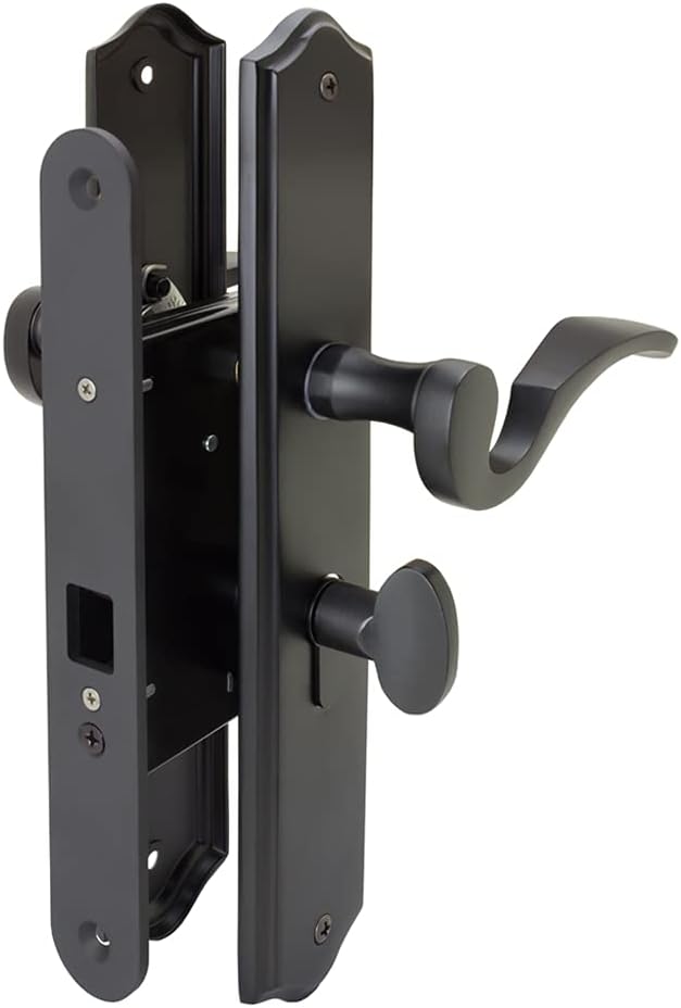 FPL Ambassador Keyed Sliding Door Lock - Satin Chrome (US26D)