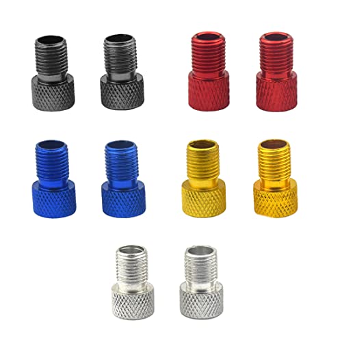 10 Stück Fahrrad Ventil Adapter Adapter Fahrradventil Adapter Blitzventil Autoventil Adapter Bike Valve Adapter