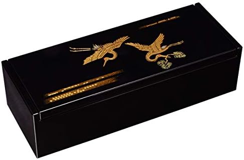 Kishu Coating Mirror Free Case, Black Paint, Lucky Crane