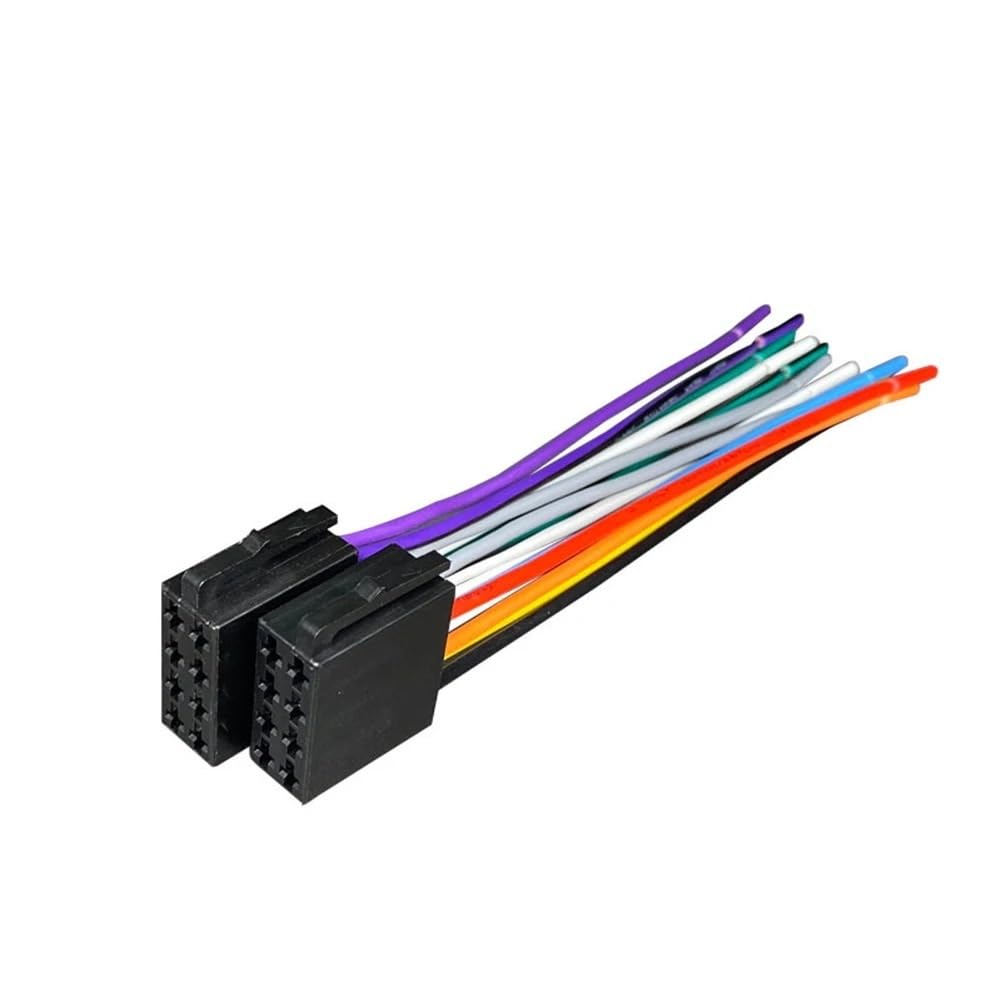 Conector coche Adaptador de cable ISO radio estéreo de coche