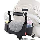 ★【GRAN ESPACIO DE ALMACENAMIENTO】: 6 bolsillos, 2 bolsillos en el compartimento principal, lo suficientemente grande como para guardar muchos artículos para bebés, como pañales, ropa y toallitas húmedas. 2 bolsillos laterales para botellas de leche. Así como 2 bolsillos al frente y atrás para poner tus objetos personales como llaves, celulares, etc.