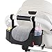 Universelle Kinderwagen-Tasche für Neugeborene, Kinderwagen-Organizer, Babyflaschenhalter für Kinderwagen, Wickeltasche für Neugeborene, Wasserdichter Spielzeughalter-Organizer (Schwarz)