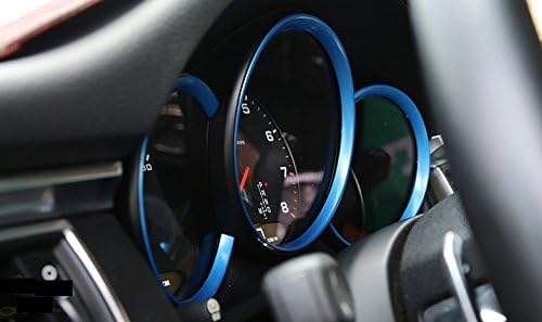 New Decorative Gauge Trims 3PCS for Porsche Cayman 981 2012-2016 (Blue)
