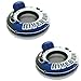 Intex River Run 1-Person Inflatable Floating Water Lounge Tube Raft with Backrest, Cup Holders, and Mesh Bottom for Lake, Pool, River & Ocean, 2 Pack