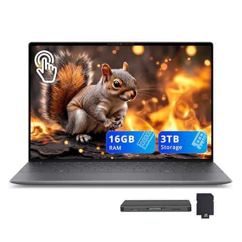 Image of Dell XPS 13.4 inch 3K OLED Touchscreen Laptop, Snapdragon X Elite X1E-80, 16GB RAM, 3TB Storage (2TB SSD+1TB Docking Station Set), Copilot+ PC, Backlit Keyboard, Fingerprint Reader, Win 11, Graphite