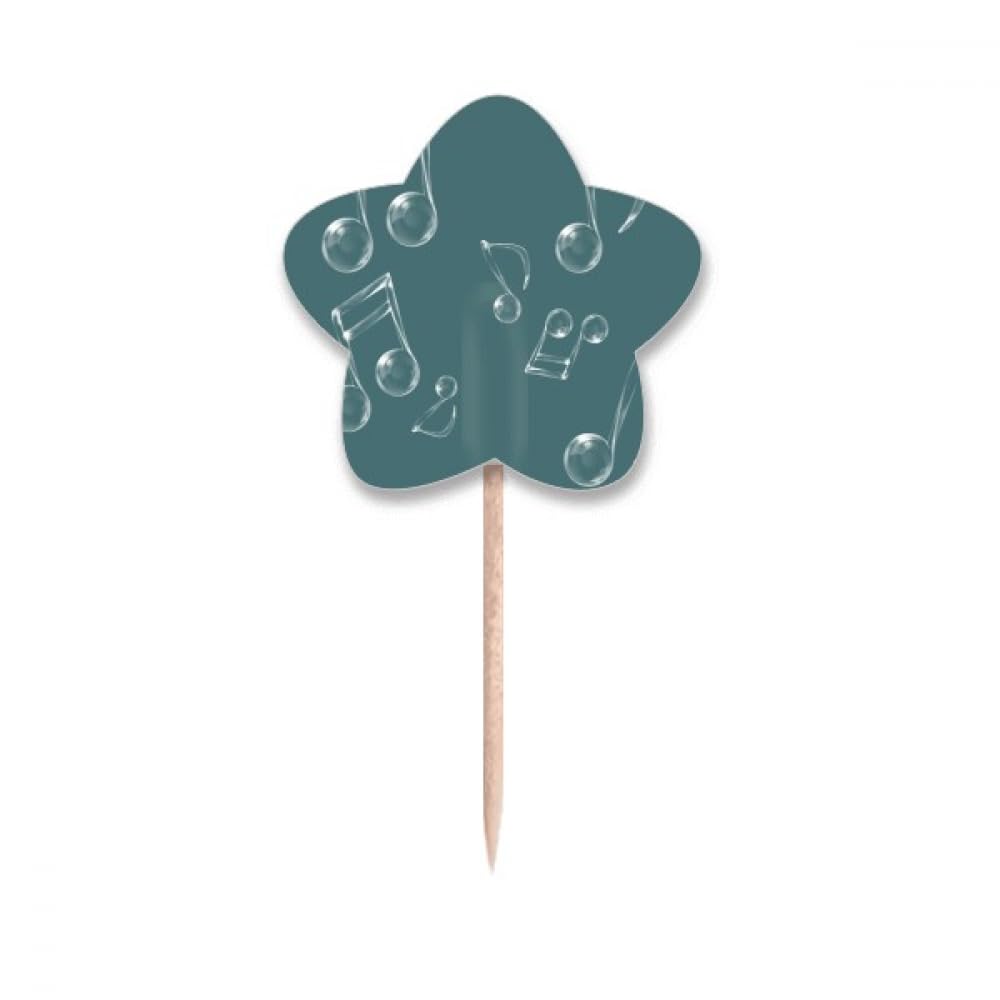 Cure-dents bulles et étoiles en bois naturel de bouleau pour cocktail