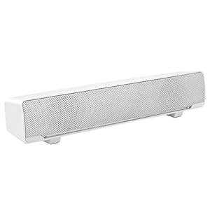 USB-soundbar, luidspreker, pc, stereo-soundbar, muziekspeler, bass surround soundbox, 3,5 mm ingang voor desktop/laptop/tv/smartphone/tablet/MP3/4 (wit)