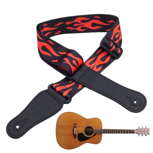 Générique - Générique Ceinture de guitare | Ceinture de polyester classique folk de longueur | Accessoires de mode pour les instruments de musique pour une variété d'instruments