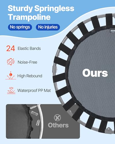 Vevor 36" Trampoline For Kids Foldable Mini Toddler Trampoline Indoor Outdoor - 4