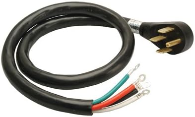 Master Electrician 09044ME 4-Ft. 6/2 & 8/2 SRDT Black Round Range Cord - Quantity 8