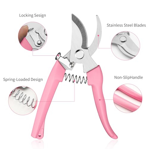 Tijeras para Flores con Cuchillas de Acero Inoxidable y Mango Ergonómico miniatura 3