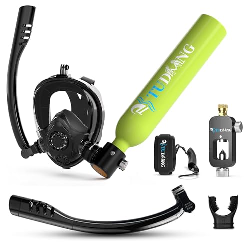 TUDIVING-0,5 l tragbares Tauchflaschenset, Mini-Sauerstoffflasche...