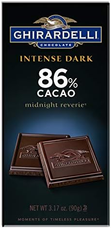 Ghirardelli Chocolate Intense Dark Bar, Midnight Reverie, 3.17 Oz, Pack of 6
