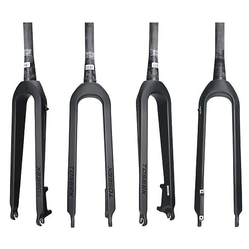 Fourche carbone VTT 27.5 rigide de haute précision pour freins à disque