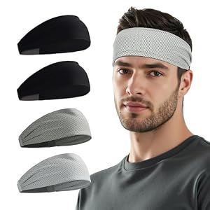 Sukeen Kühlende Sport-Stirnbänder Herren 4er-Pack