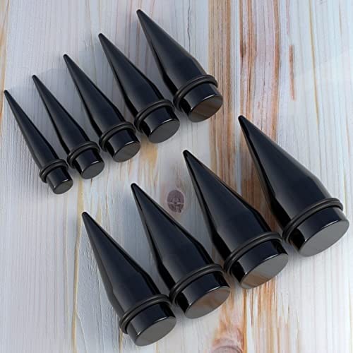 Big Gauge Ear Stretching Kit 00G to 1 inch Tapers Metal Tunnels Surgical Stainless Steel Piercing Jewelry3