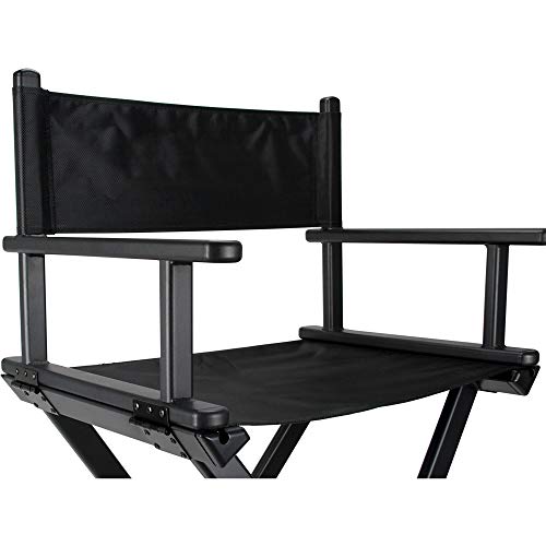 Sunrise Jl009Ab 29" Black Aluminum Director Chair #TOP2