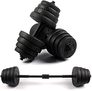 Trintion 15kg 20kg 30kg Dumbbell Set Hand Weight Strength Lifting Training Barbell Adjustable Dumbellsweights with Connecting Rod Exercise Equipment for Home Gym