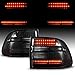 AmeriLite Smoke LED Tail Lights Pair For Porsche Cayenne SUV - Driver And Passenger Side