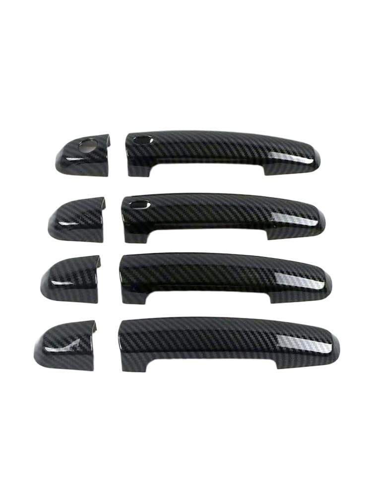 BQWYEDPL Carbon Fiber Printed Car Exterior Door Handle Sticker Cover Fit for Suzuki Ertiga 2012-2018 Car Door Latch Handle(for Type A Smart)