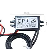 Riven Przetwornica napięcia 12 V na 5 V DC-DC 3 A 15 W regulator napięcia Step Down 8-20 V przetwornik w dół z dwoma portami USB