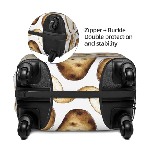 Luggage Cover Protector - Potato Leaves Print Suitcase Covers for Luggage Fit 25-28 Inch Suitcase3