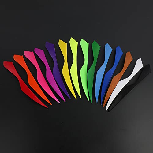 Limaity 50Pcs 5Inch Feather Fletching Vanes Right Wing Natural Arrow Feathers Big Turkey Feathers For Diy Archery Hunting Targeting Arrows (Pink) #TOP7