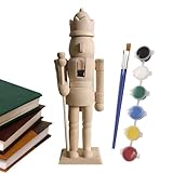 Ensemble : L'ensemble en bois non peint est le jouet pour améliorer la créativité de l'enfant. Parfaitement conçu pour les familles, ce 20cm est livré avec 1 pinceau et un lot de 6 grilles. Amusons à colorier et à créer des moments mémorables