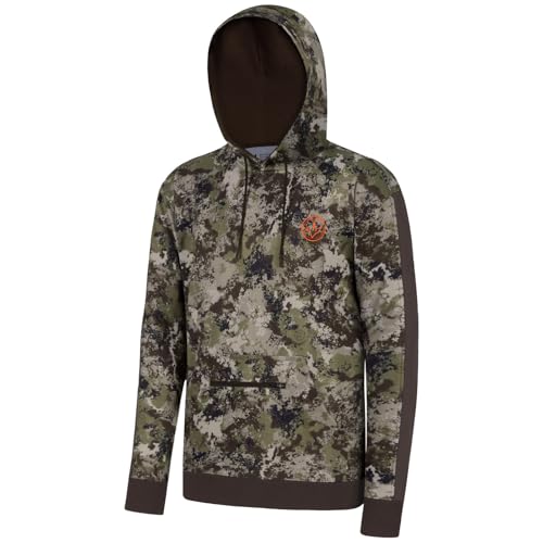 BASSDASH Men’s Hunting Fleece Hoodie Midweight Water Resistant Performance Camo Fishing Outdoor Pullover Sweatshirt FS29M