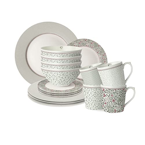 Laura Ashley Wild Clematis Collectables Geschenkset für 4 Personen...