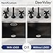 DeerValley DV-1U0086 Ally Undermount Bathroom Sink 21'' x 15'' Rectangular Bathroom Undermount Sink Vitreous China Bathroom Sink with Overflow, Matte Black