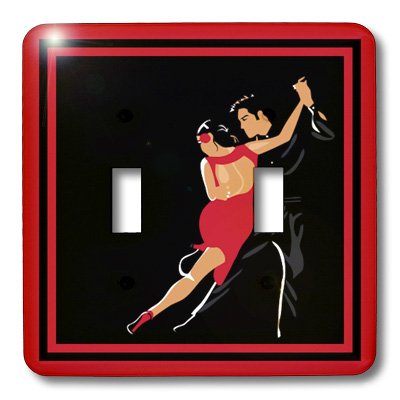 Interrupteur à baïonnette Tango Anyone 3dRose pour remplacer vos plaques blanches ternes - 3