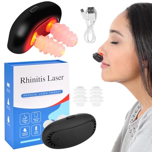 Respirelief Rotlicht Nasaltherapiegerät Rotlicht Nasentherapie Instrument Physiotherapie Nasenberuhigungsgerät zur Linderung von Nasenbeschwerden und Nasenverstopfung