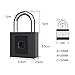 Gate Padlock Combination Padlock: Fingerprint Phone App Locker Lock eLinkSmart - Keyless Padlock Outdoor Waterproof Heavy Duty 1CM Shackle Support iOS Watch