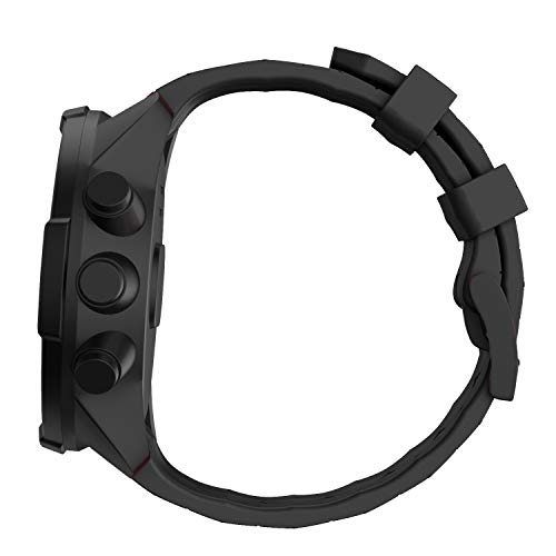 Shieranlee Armband für Suunto 9 Spartan/Suunto 7 Strap, 24MM Ersatz Silikon Uhrband Sport Uhrenarmbänder für Suunto 9/Suunto D5/Suunto Spartan Sport Wrist HR/Suunto 9 Titanium