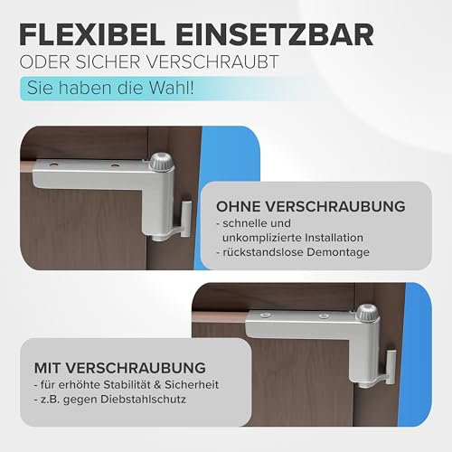 PEARWAY - Automatischer Türschließer ohne Bohren | Die durchdachte Lösung gegen Zugluft | garantiert lautloser Türschließer für Zimmertür | kann links & rechts öffnende Tür schließen | Türschliesser