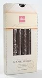 eika spitzkerzen 50  Eika 12 Spitzkerzen 250 x 25 mm mit 25% Stearin - (Cappuccino)