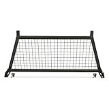 Guide Gear Adjustable Pick-Up Truck Headache Rack Bed Accessories, Steel Mesh Panel, Black
