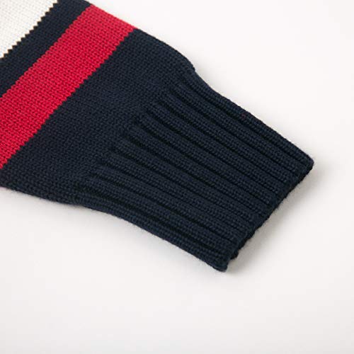 Curipeer Boys' V-Neck Cardigan Sweater Button Up School Uniform Navy 10-11T #TOP4