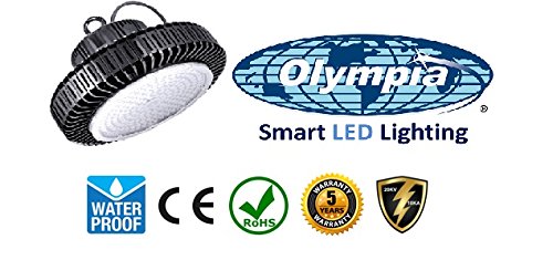 120W Hi-Bay LED Fixture 5500K Replacement for 500WHID (MH, HPS, MVP) 60°Beam Angle