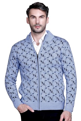 Image of GODFREY Full Sleeve Zipper Sweater for Man Winter Wear -Mens Woolen Sweaters Turtle Neck