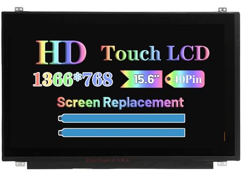 Image of Touch Screen Replacement for HP 15-BS 15-BS020WM 15-BS144WM 15-BS060WM 15-BS070WM 15-BS289WM 15-BS168CL15-BS192OD 15-BS013DS 15-BS013DX 15-BS015DX LCD Display Panel HD 1366 * 768 40 Pins