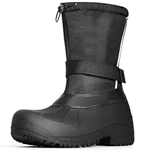 Furuian Snow Boots for Men Winter Boots for Men Waterproof Outdoor Non Slip Hiking Boot Mens Insulated Boot with an Insulated Inner Liner