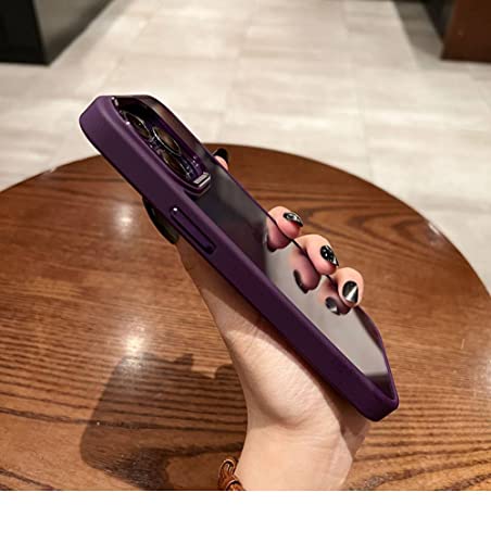 Coque transparente antichoc en silicone violet pour iPhone 12 Pro Max - 2
