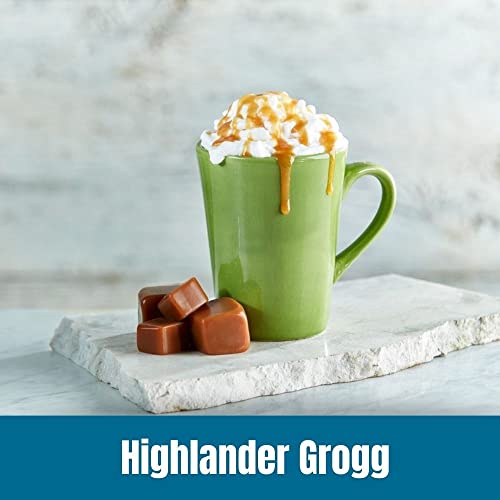 Door County Coffee Highlander Grogg Flavored Ground - 10 oz Bag - Medium Roast - 100% Specialty Arabica - Flavored Gourmet - Highlander Grogg
