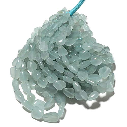 BEADS GEMSTONE Aquamarine Nuggets, Aquamarine Beads, Aquamarine Tumbles, Wholesale Gemstones, 8mm To 13mm, 15 Inch Strand Code-HIGH-50758
