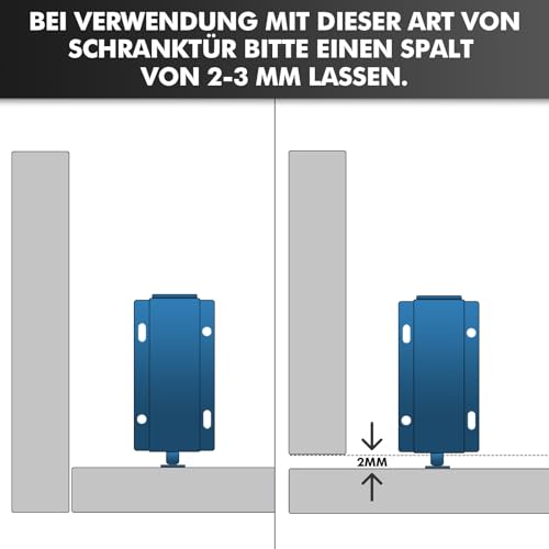 shinfly 6 Stück Push to Open, Drucktüröffner mit 24 Stück schrauben, drucköffner Schrank Magnet Türöffner Schubladen Drucköffner Schranktür Magnet Schnäpper