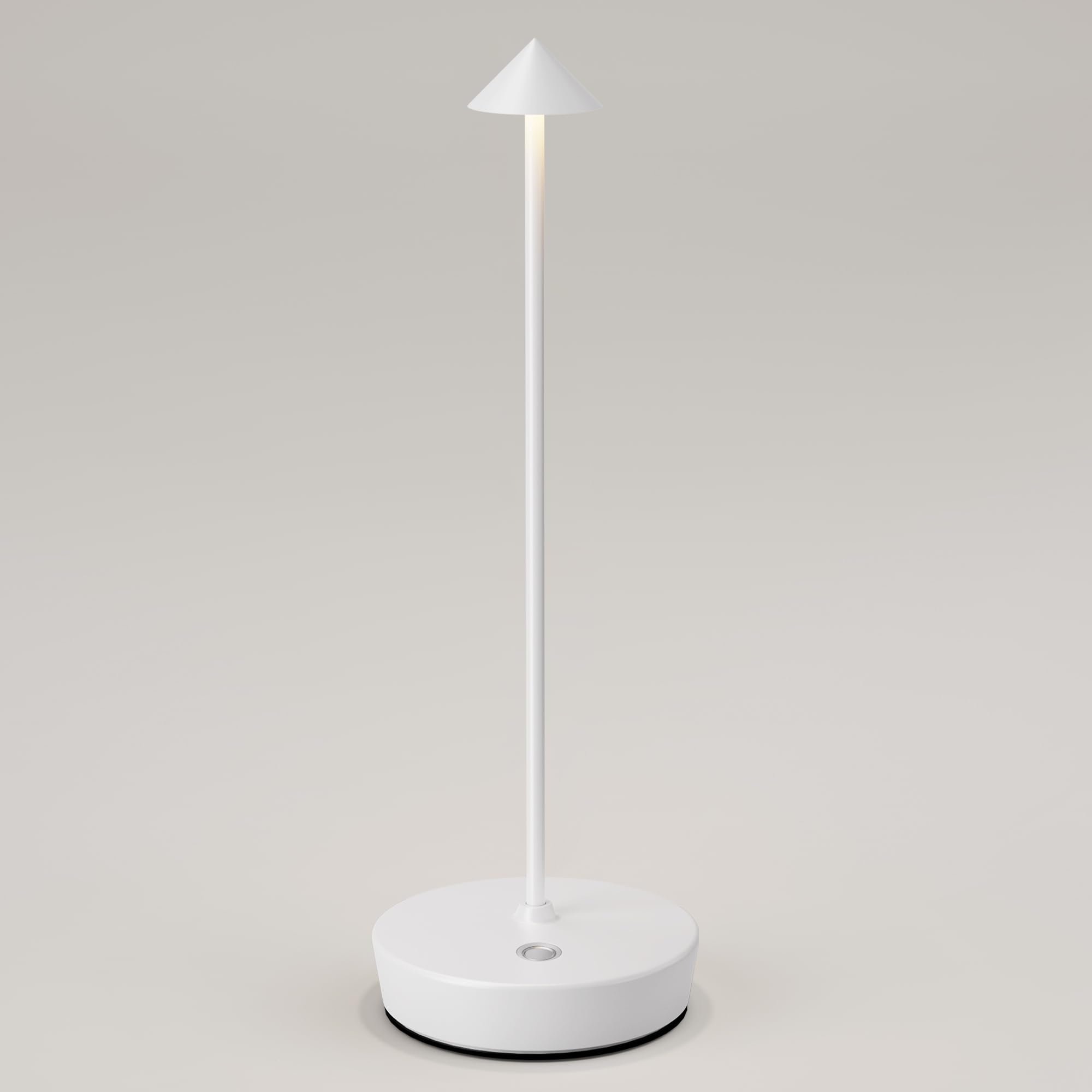 SLSMD Tischlampe Kabellos IP54 Led Outdoor Lampe 6000mAh Akku Camping Schreibtischlampe Aufladbar Nachttischlampe Touch Tischleuchte für Innen/Außen (Weiß)