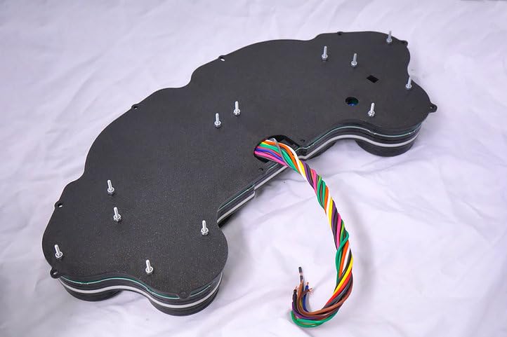 1963-1967 Chevy Corvette Analog Gauge Cluster Replacement, Black Faceplate, GPS Speed, Water & Oil Press Sending Units Included AP2000-S9020